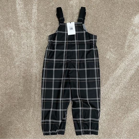 Miles The Label 3T 3Y Rain Overalls Plaid Adjustable Winter Fall New NWT - Picture 4 of 13